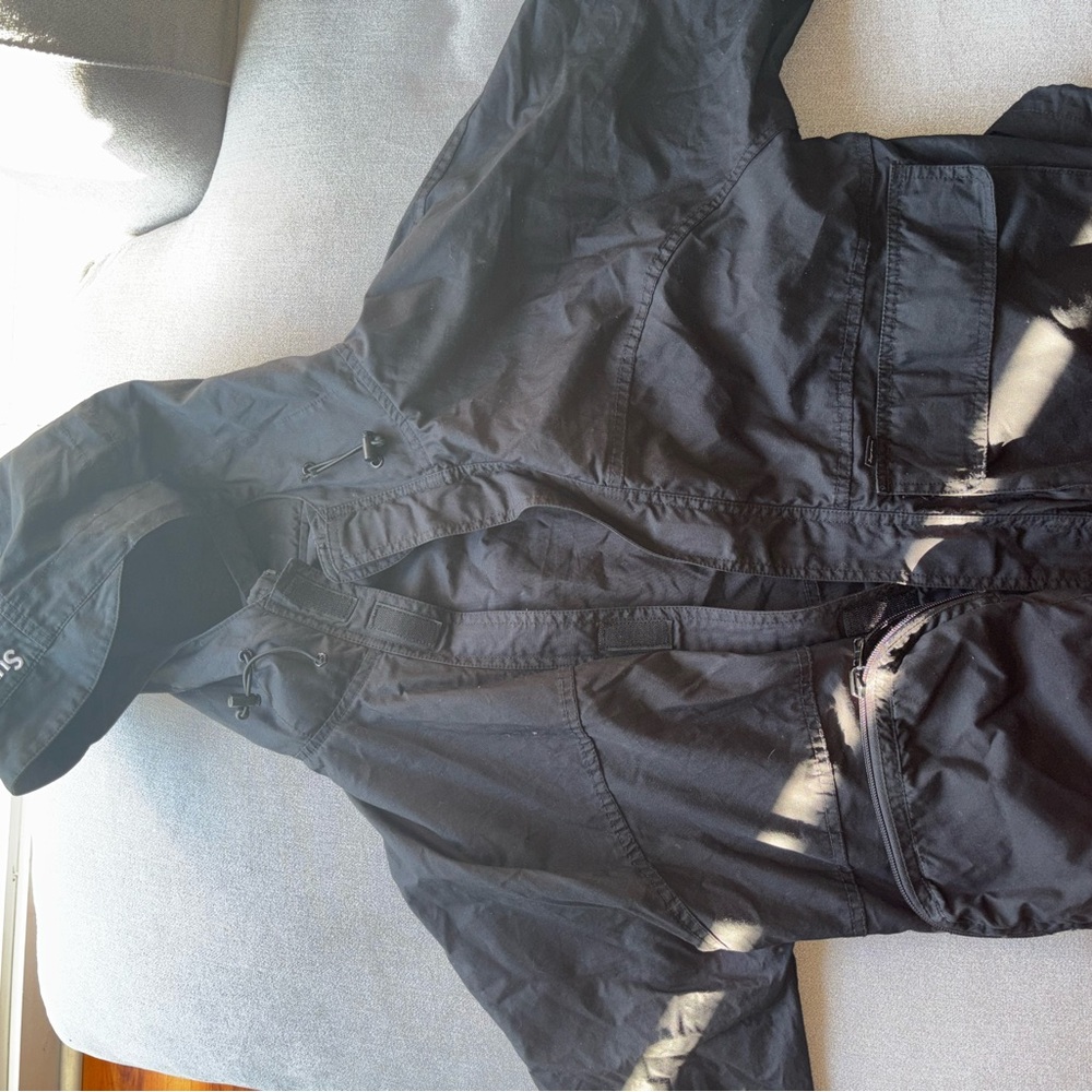 Supreme Black Hooded Windbreaker